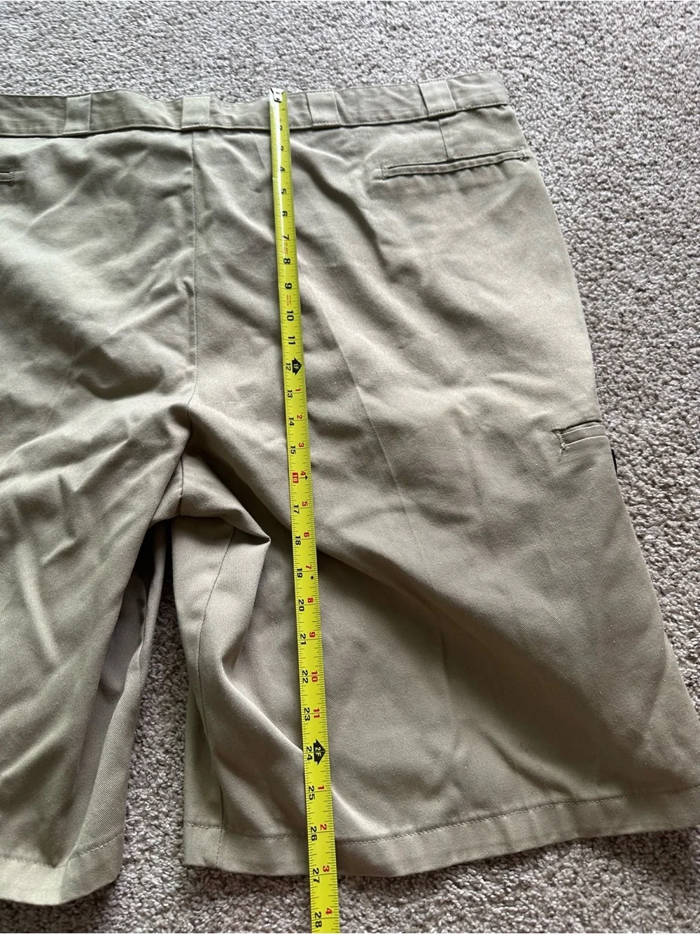 Dickies Loose Fit Khaki Workwear Twill Shorts Men's 41 Cotton Blend W941DHC